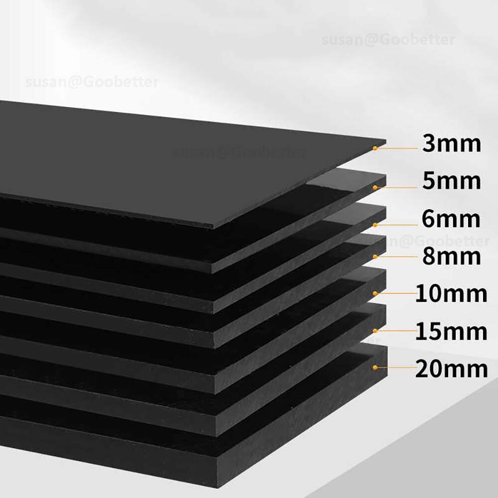 Polypropylene Plastic Sheet 3mm – 20mm Black PP Sheet Model Making, Art & Crafts