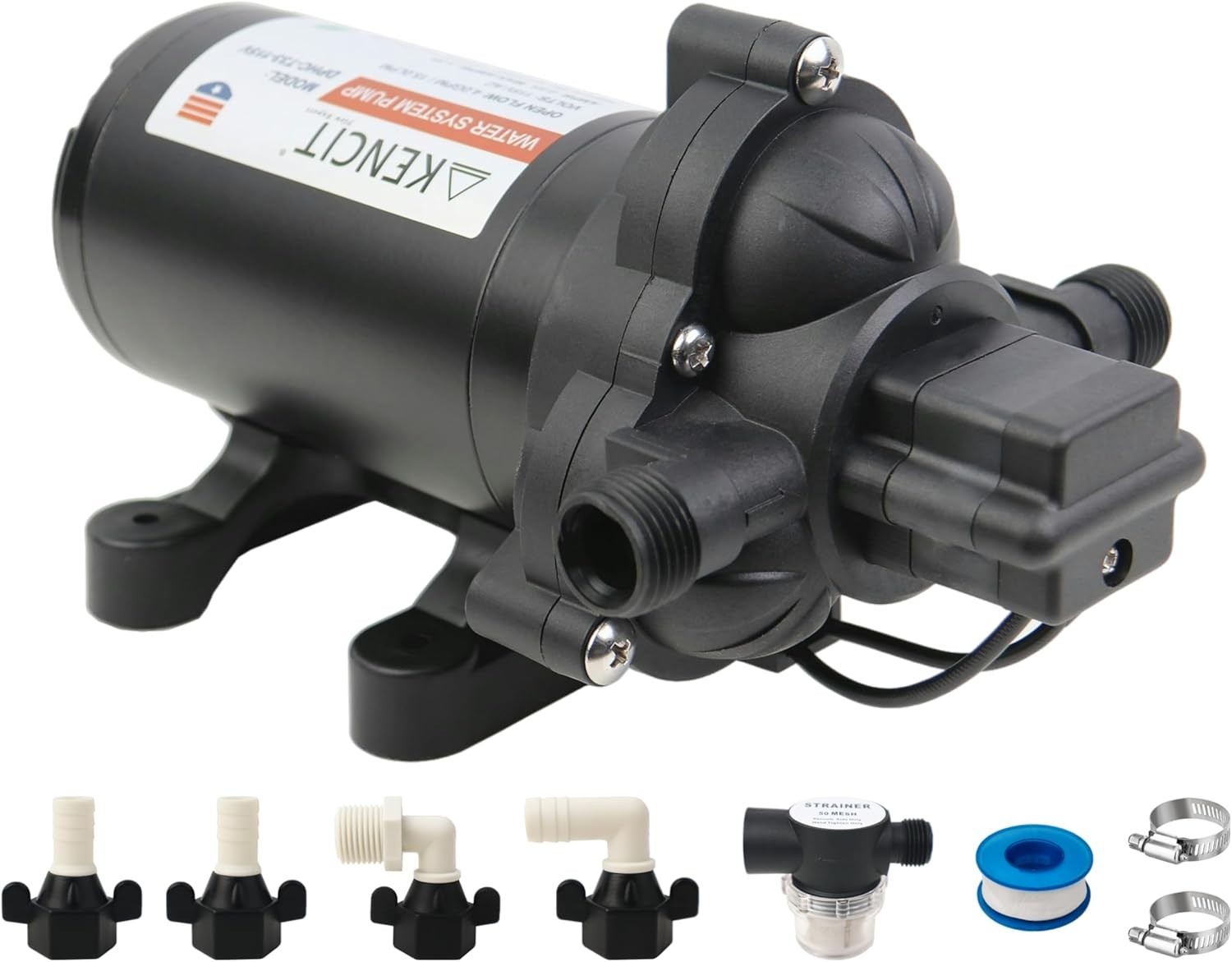 Versatile 12V Diaphragm Pump with 4.0 GPM Flow – Perfect for Home & Garden Use