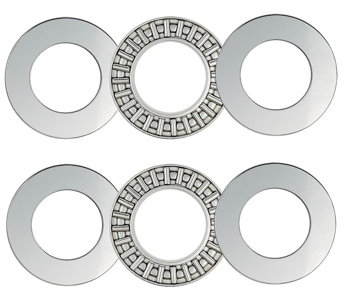 Mower Steering Spindle Needle Bearing Kit: AXK2035 Bearings and AS2035 Washers