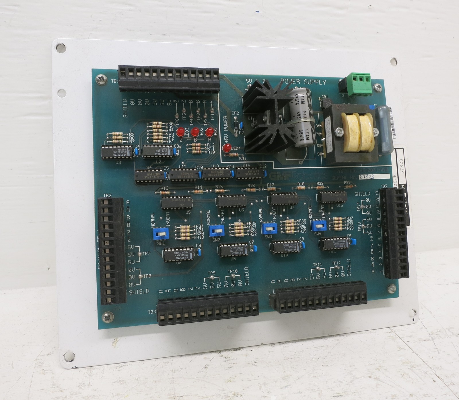 GMF Robotics EE-0874-020 Power Supply Controller Board Encoder Multiplexer PCB