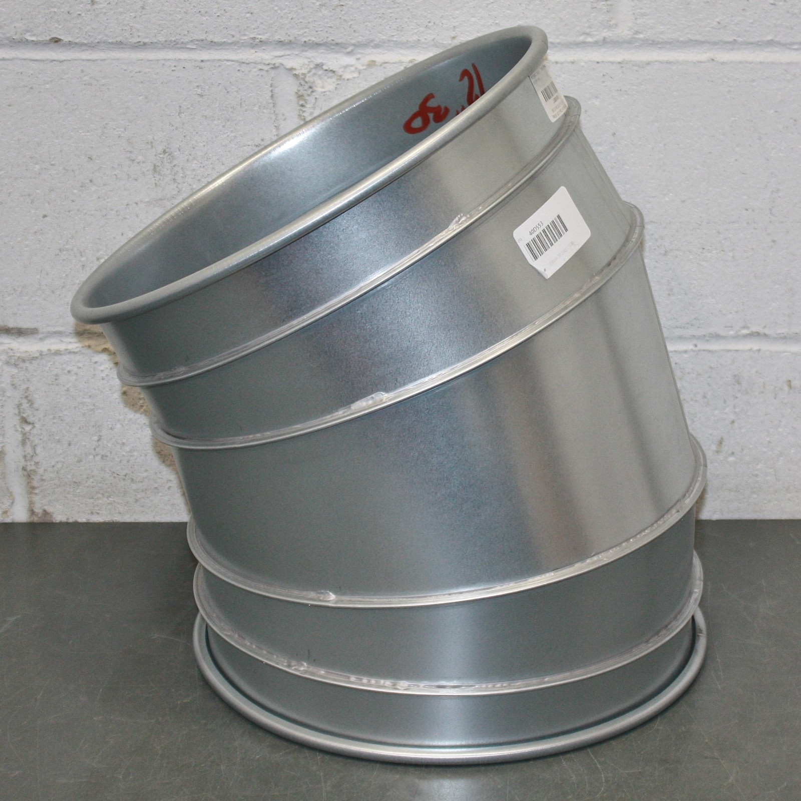 Nordfab 30° Elbow Duct Fitting 8040400017, 12″ Round, 22 ga Galvanized Steel