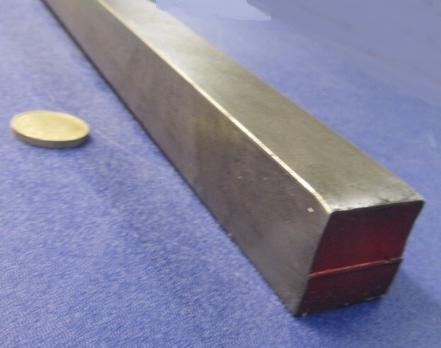 12L14 Square Carbon Steel Bars, 1 1/8″ Square x 1 Ft Length