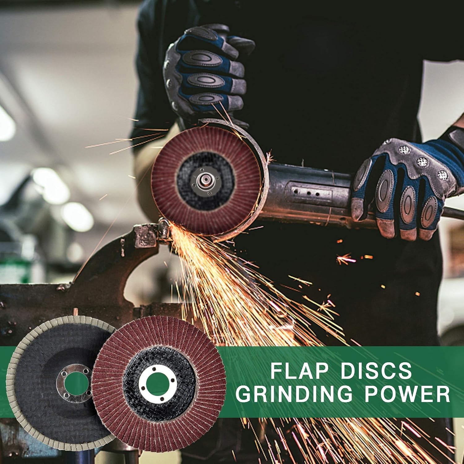 71878 4 Inch Flap Discs 20 PCS 40 Grit Sanding Pad 5/8 Inch Arbor