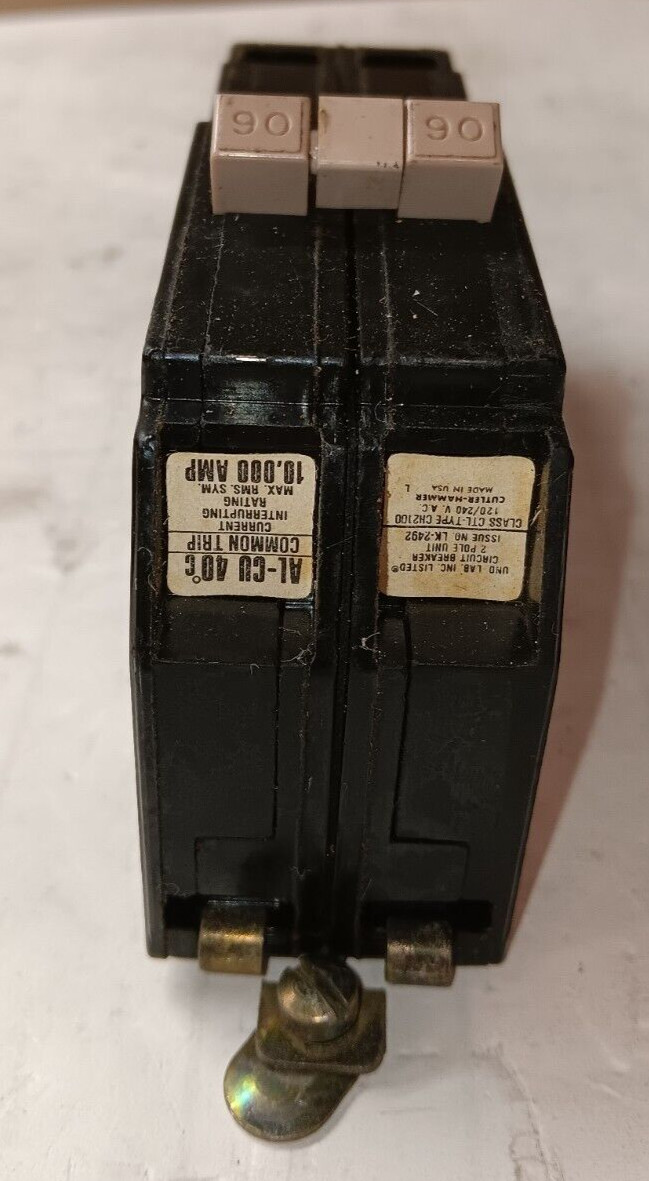 CUTLER HAMMER CH290 CIRCUIT BREAKER 90 AMP 2 POLE 240V