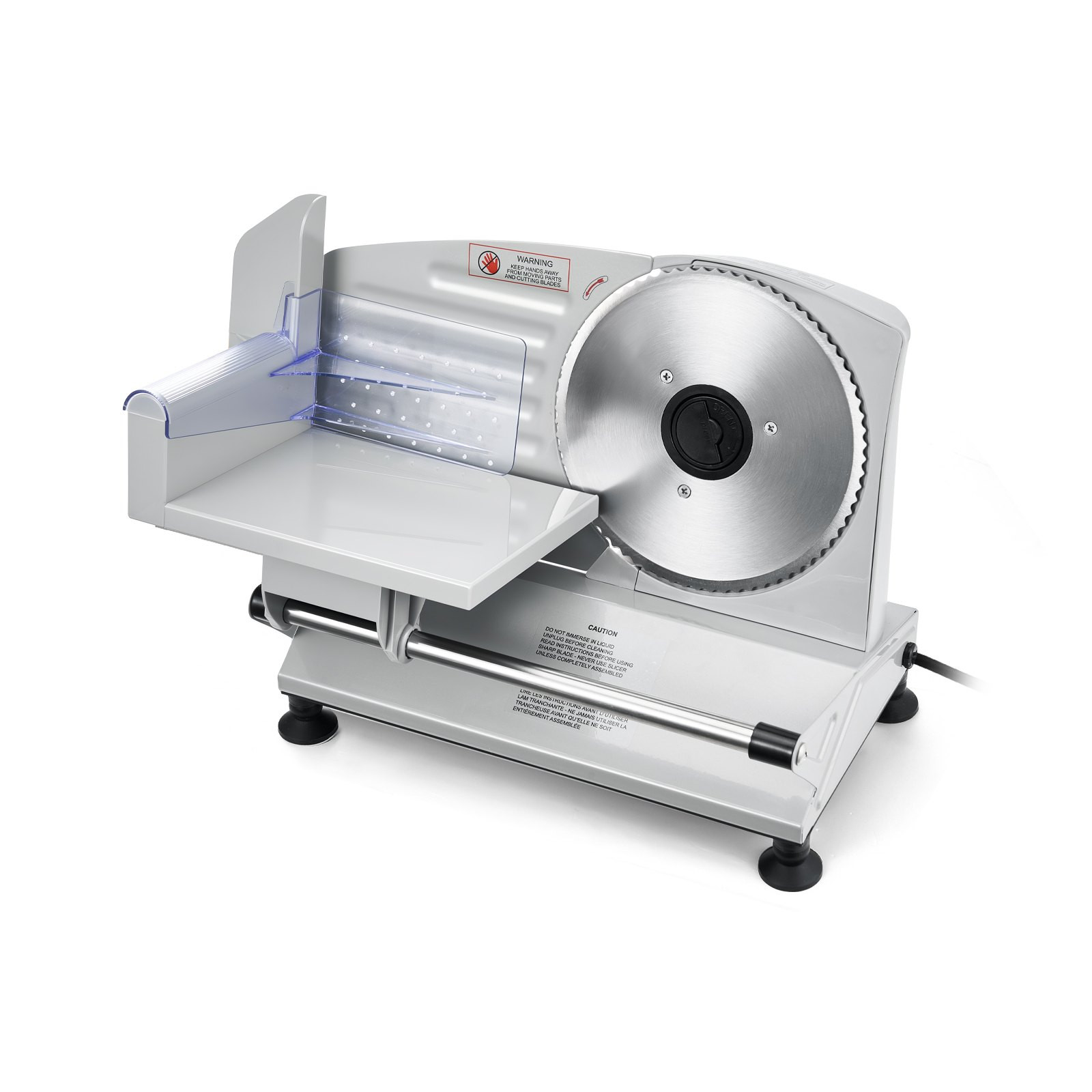 Meat Slicer, 6.7 Inch 150W Electric Deli Slicer Machine with Two SUS420 Blades,