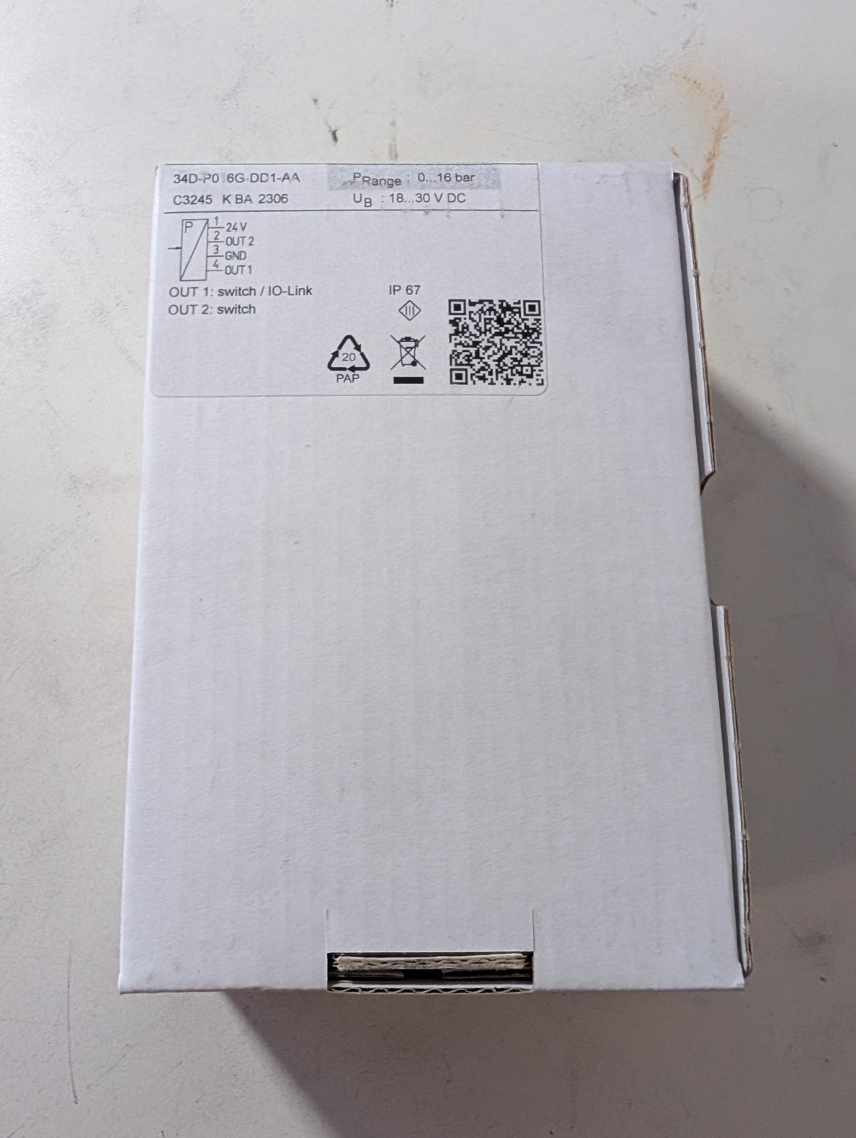 Norgren 34D-P016G-DD1-AA Pressure Switch New In Box