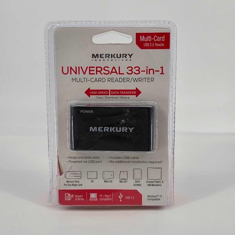 MERKURY Innovations Universal 33-in-1 Multi-Card Reader Writer