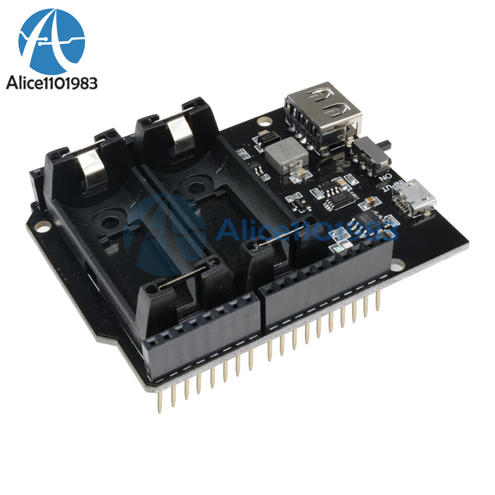 ESP8266 ESP32 16340 Battery Shield Power Bank Supply Module for Arduino UNO R3