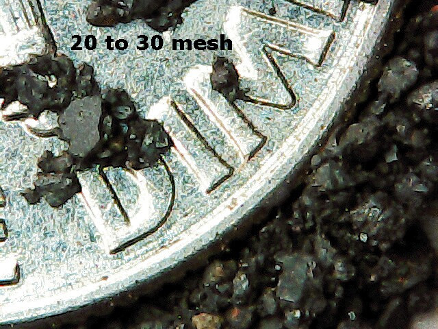 IRON OXIDE POWDER 5 Pounds Native Iron, 5 assorted mesh sizes, 1# each
