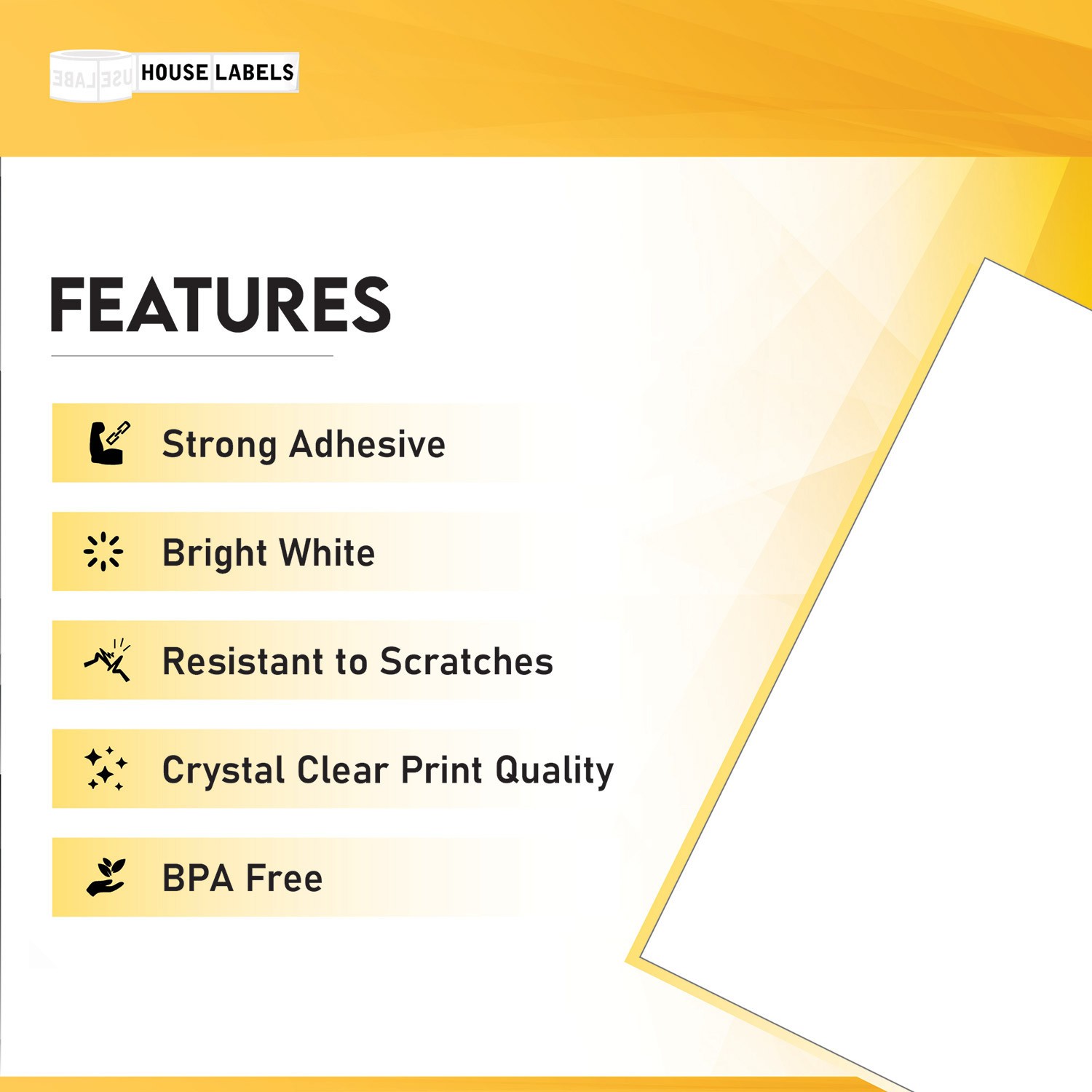 3,150 labels (50 sheets) 1” inch Circle Round White Glossy Finish