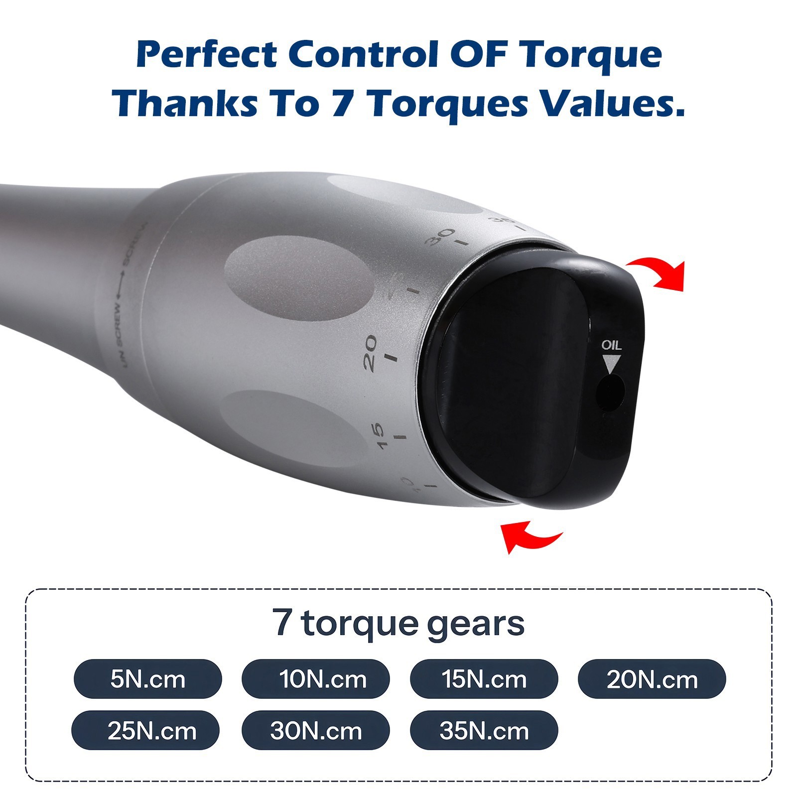 Dental Universal Implant Kit Torque Wrench Contra Angle Handpiece & 16 Drivers