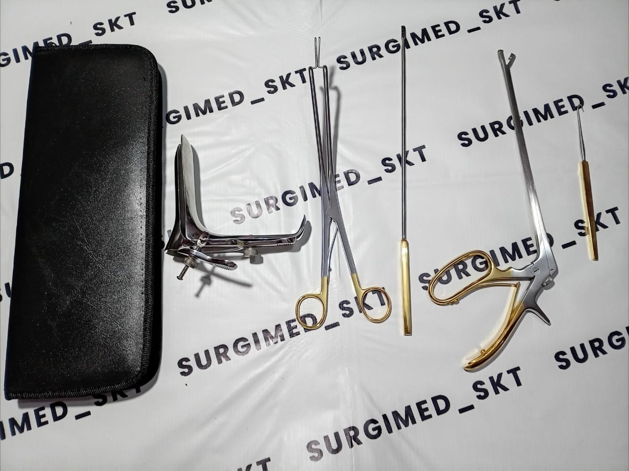 Colposcopy Instrument Set Colposcopy Gynecology Instruments Kit with zipper bag