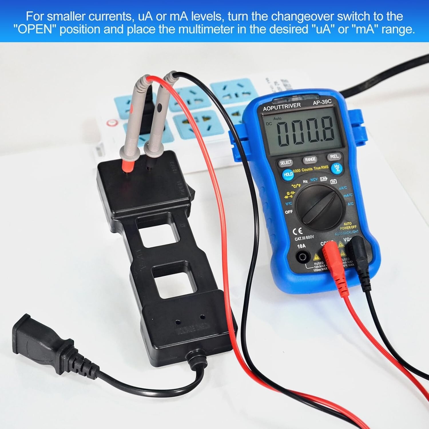 AC Line Splitter Receptacle Tester AC 100~230V Operating Voltage Max 15A