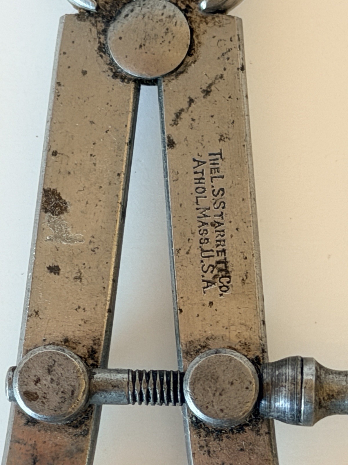 Vintage Lot Of 5 Metal Measuring Calipers LS Starrett Co Union Tool Co Unbrand