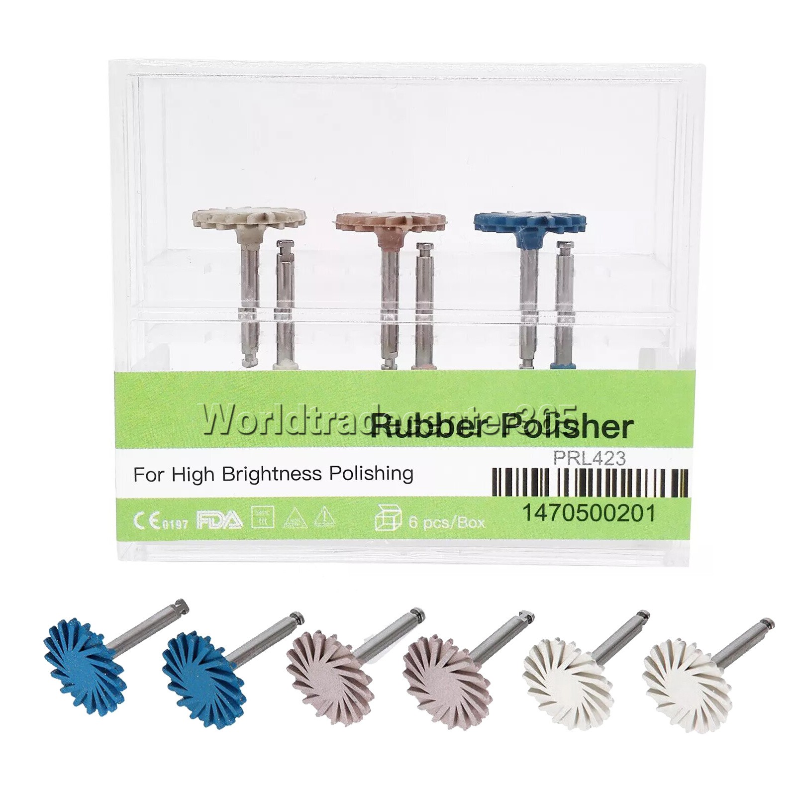 Dental Composite Polishing Kit Diamond RA HP Polisher Burs F Contra Angle 2.35mm