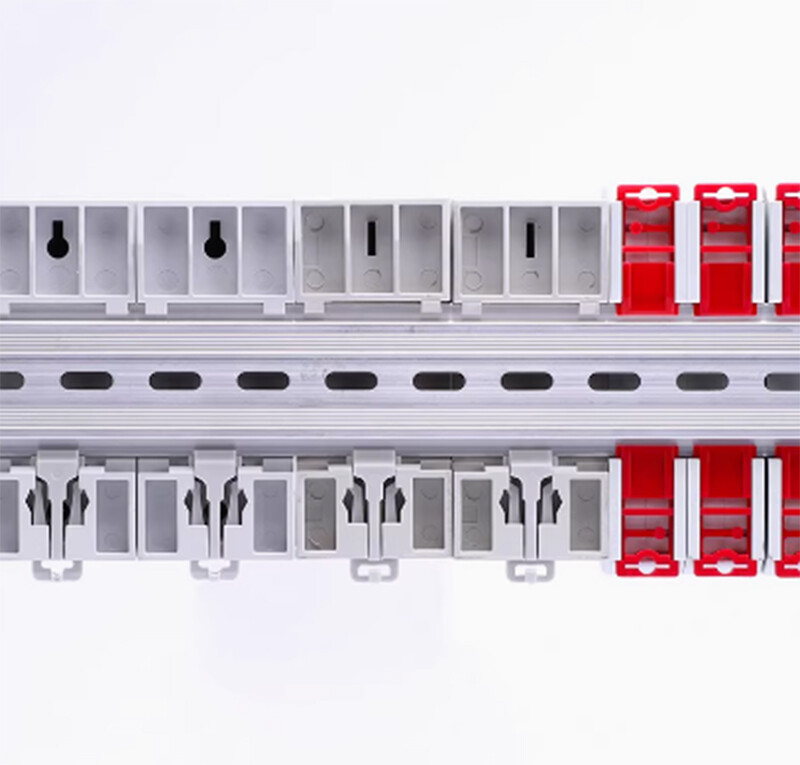 35mm Width Din Rail Aluminum Alloy Slotted Rail 10cm 15cm 20cm 30cm Length