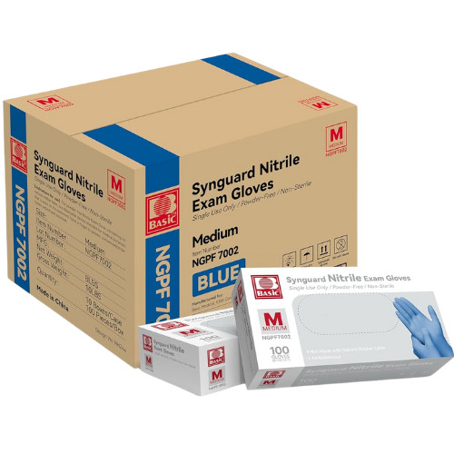 Disposable Gloves Vinyl Basic Synmax Exam Gloves Powder-Free Latex-Free