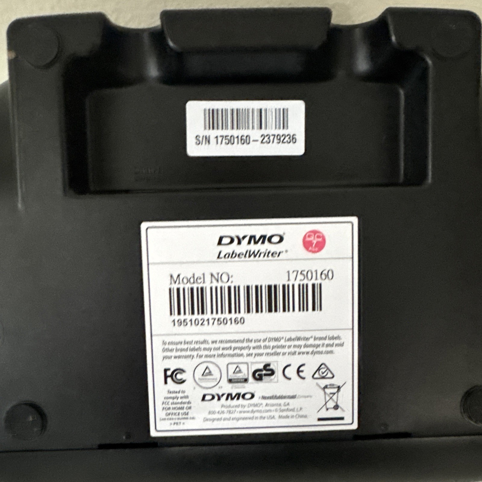 DYMO LabelWriter 450 Twin Turbo 1750160 Direct Thermal Label Printer