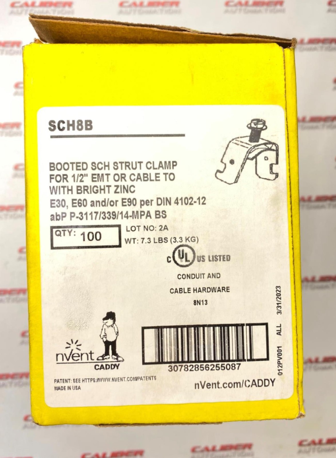 NVENT CADDY SCH8B Booted Sch Strut Clamp (NEW)