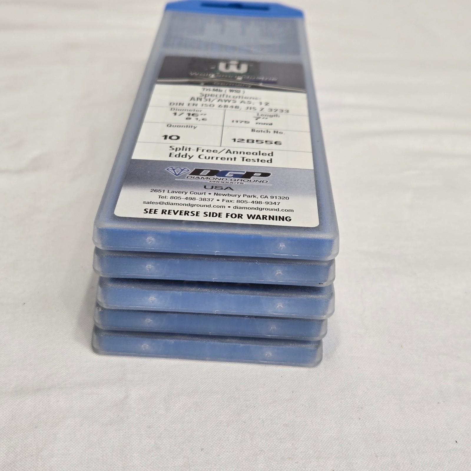 50pc Diamond Ground Tri-Mix Tungsten Electrodes 1/16 x 7 WS2 TIG Welding Germany