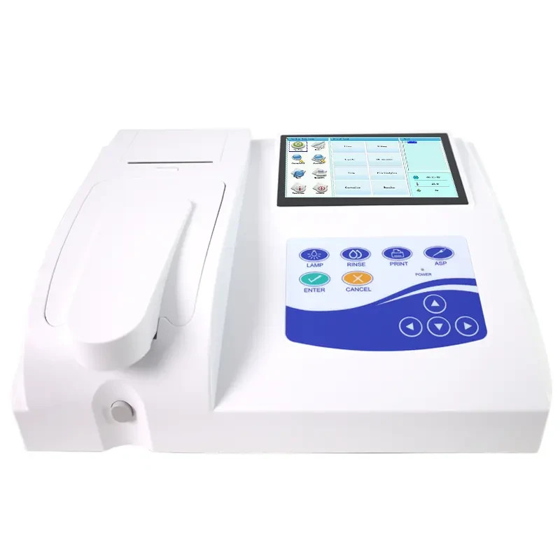 Semi-auto Biochemistry Analyzer 7” LCD Touch Screen analyzing blood fluid Print