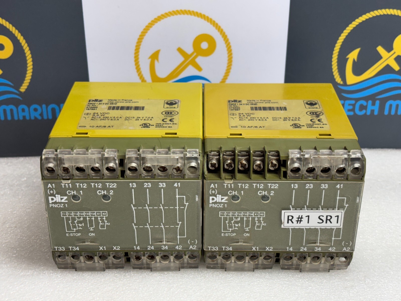 PILZ PNOZ 1 3S/1O 475695 SAFETY RELAY ( 2 PIS LOT )