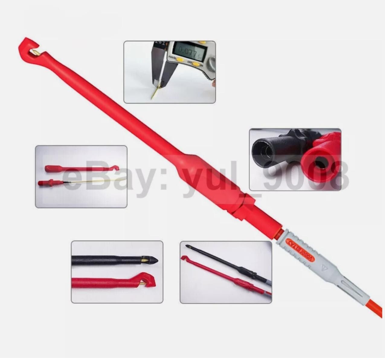 Test Lead Kit Alligator Clip Probe Plug Set + Case for FLUKE Multimeter/Tools