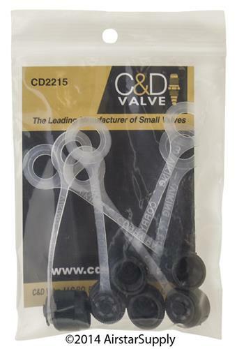 CD2215 1/4″ Flare Cap Glass-Filled Nylon Seal & Retainer Strap • Pack of (6)