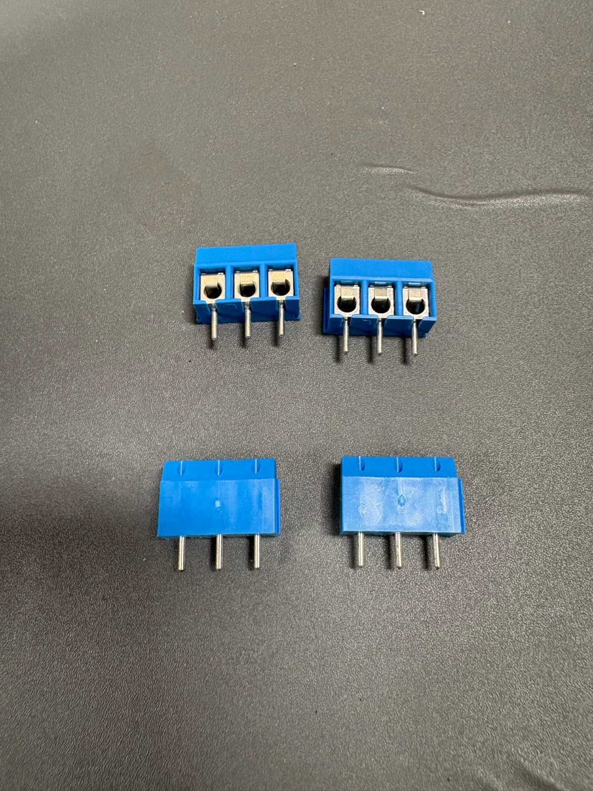 98 pcs 3-Pin PCB Screw Terminal Block Connector Blue 5.08mm Pitch