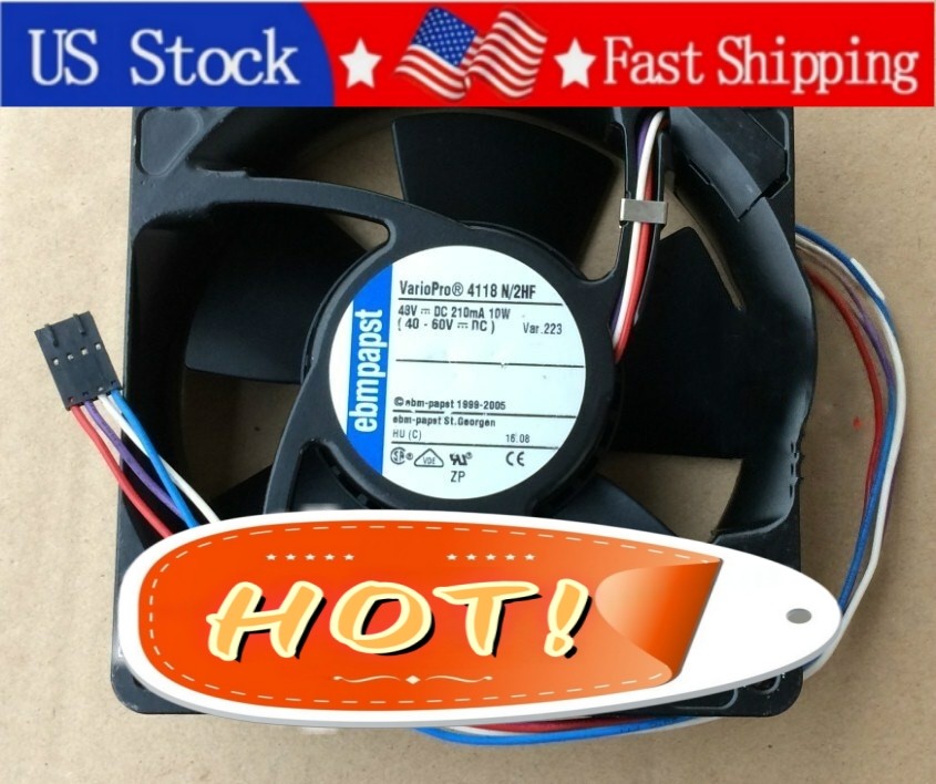 1PCS New Ebmpapst 4118N/2HF 48VDC 210mA 10W 4 Pin 4118N/2HF Fast Shipment