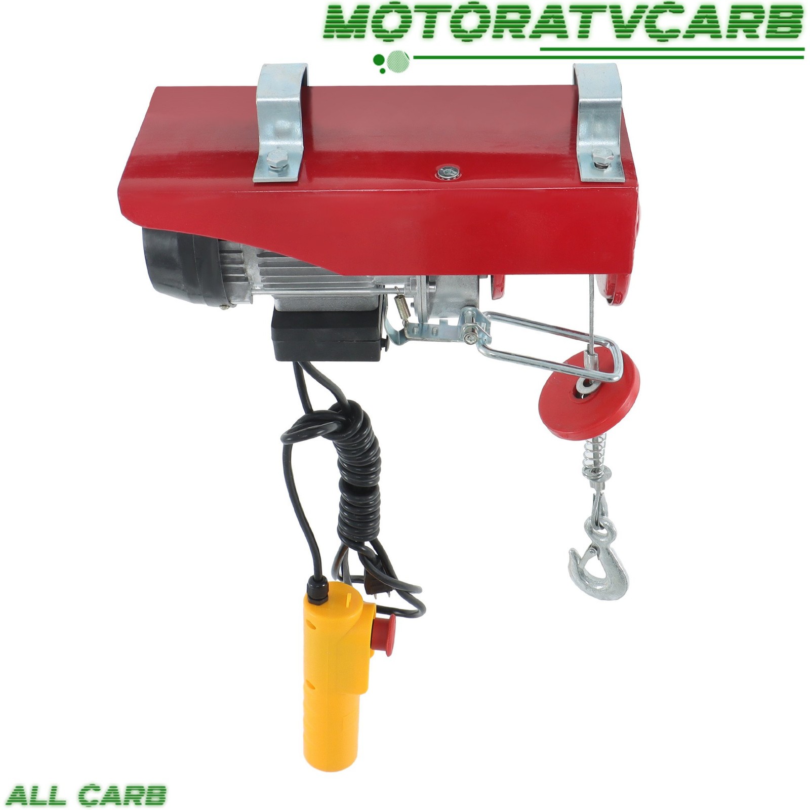 ALL-CARB 440lbs / 200kg Mini Electric Hoist 6.6 ft Wired Remote Control 110V