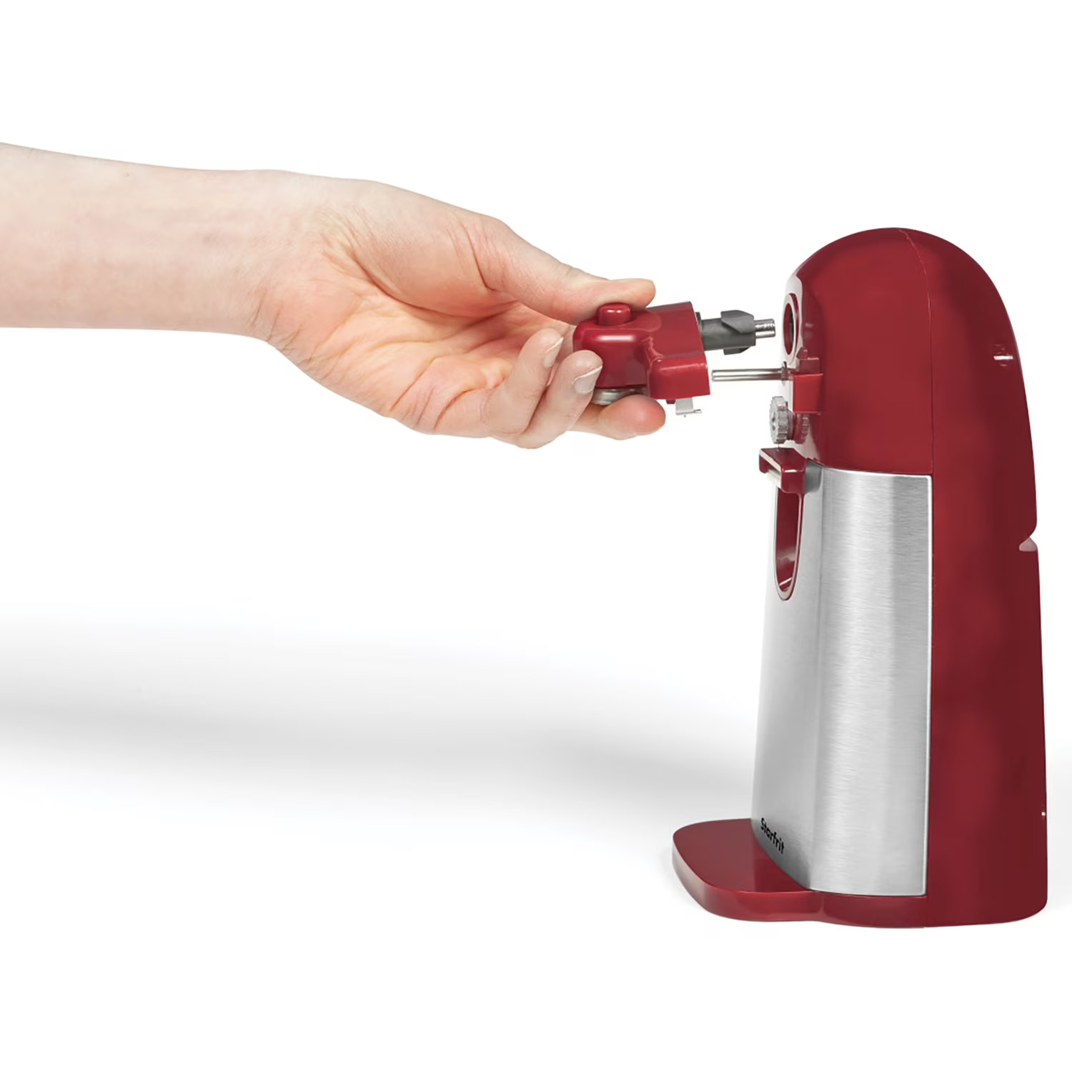 Starfrit Mightican 3-in-1 Red Electric Can Opener 024715-003-0000