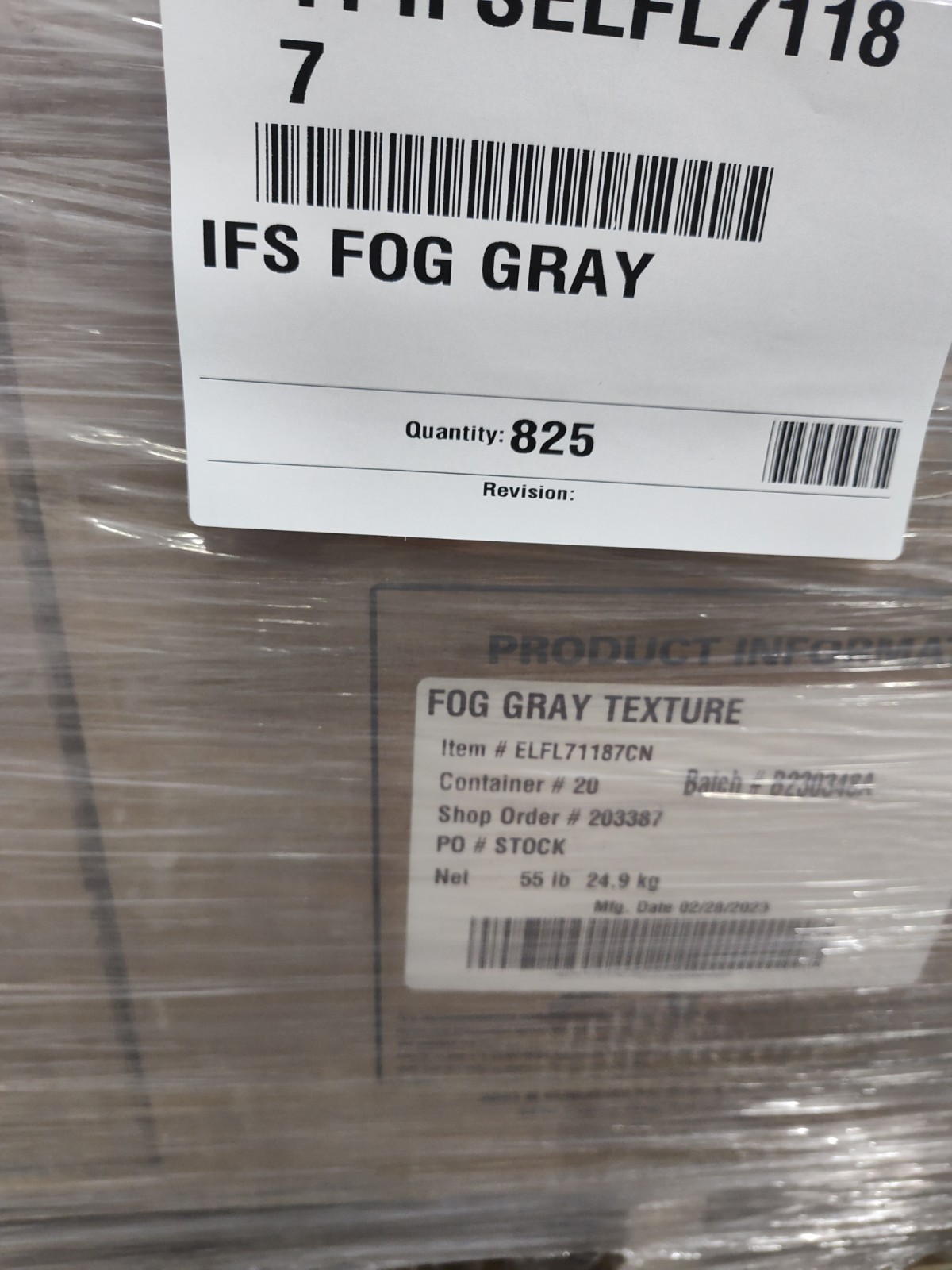 Surplus IFS Coatings Fog Gray Texture Powder Coat – 55 lb Box – Industrial Gray