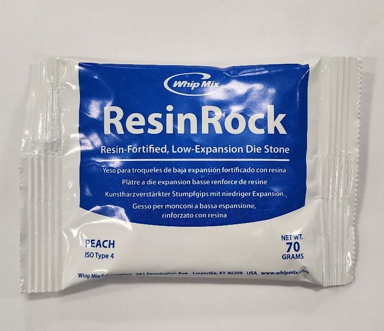*25-Packs* Whip Mix ResinRock Die Material ISO Type 4 Peach 34983