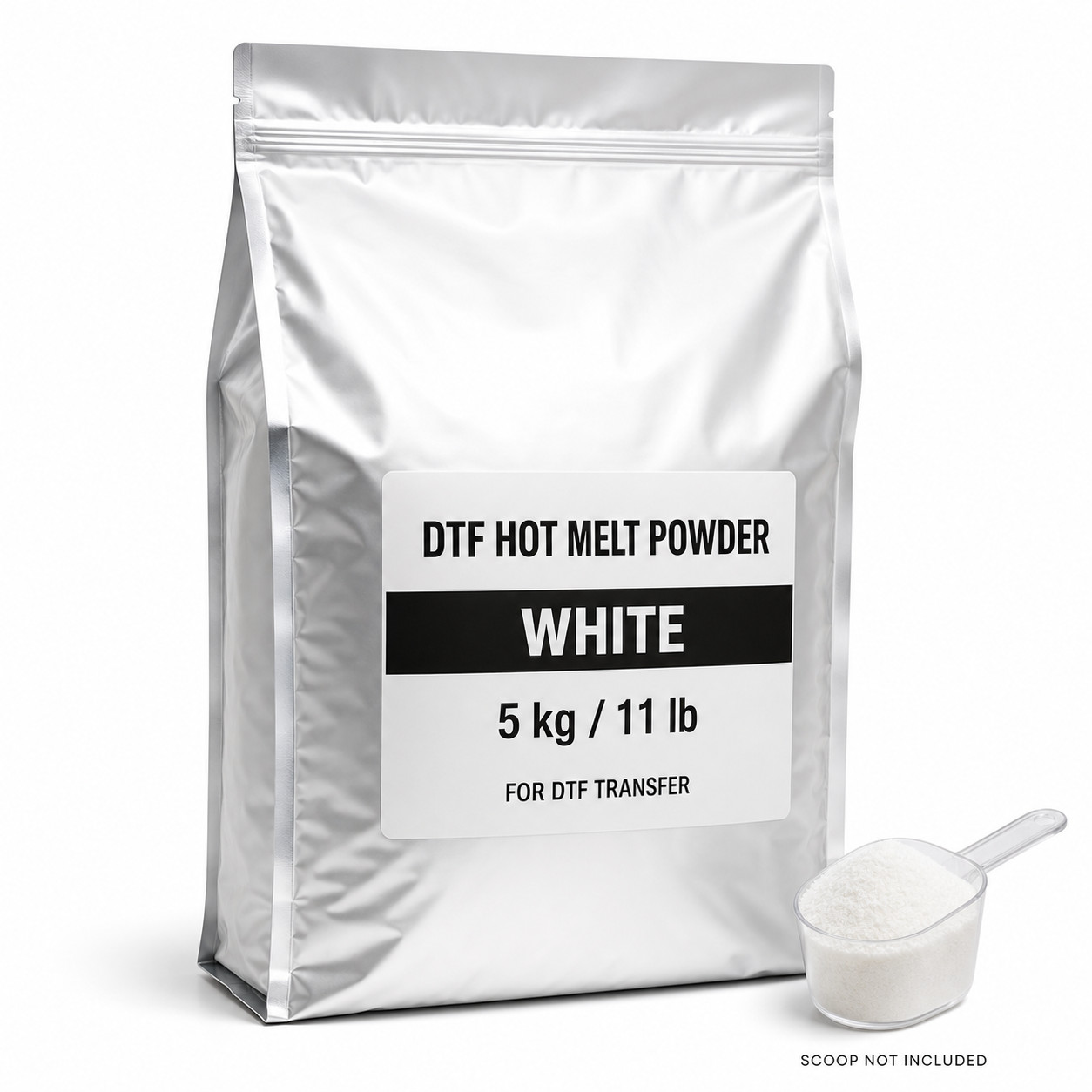 11 LB DTF Powder White Bulk Hot Melt Sublimation DTF Transfer Film Powder 5kg