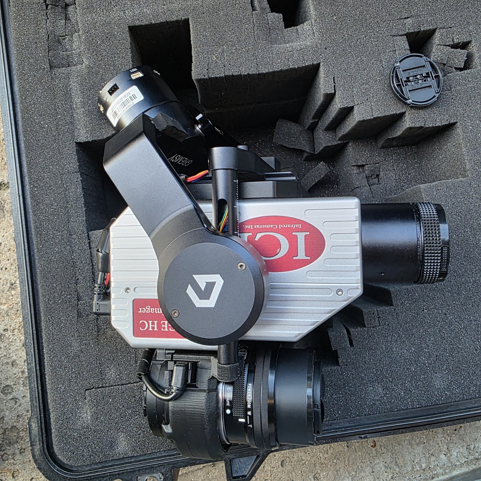 ICI Rage/Mirage HC Optical Gas Imaging OGI Camera Payload DJI M600 Pro Drone