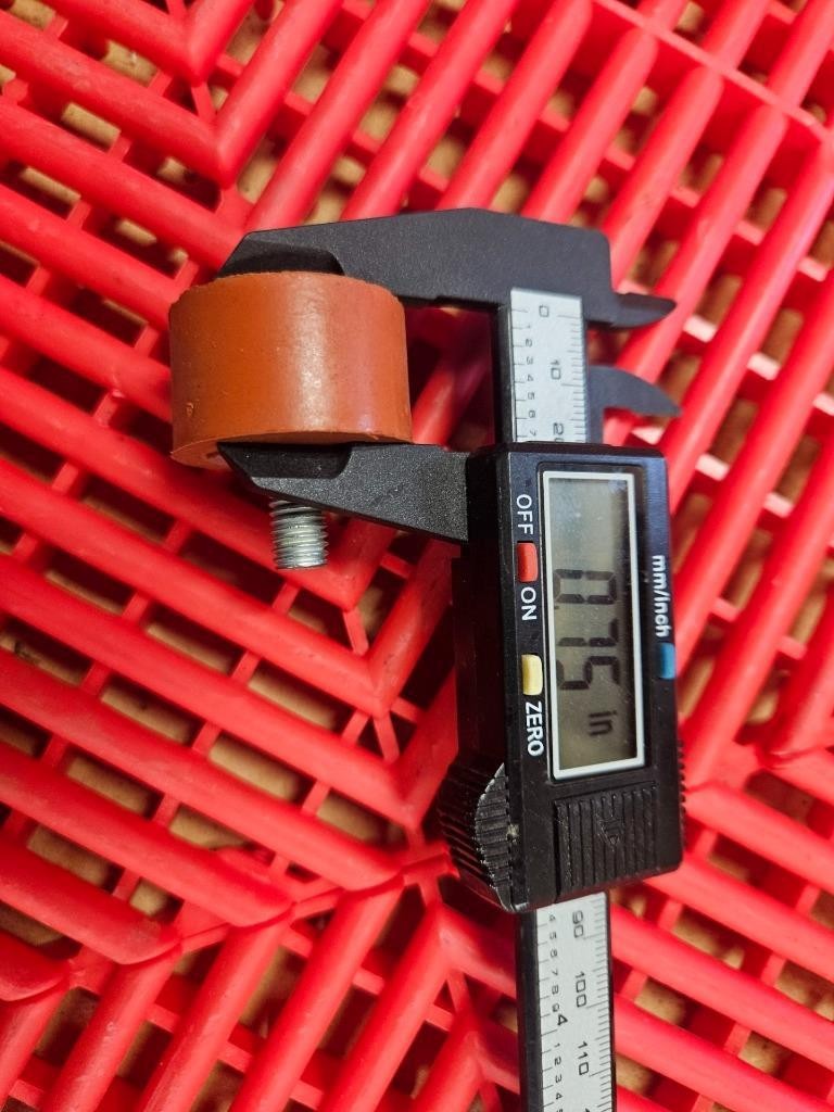 McMaster 4403K26 Vibration Isolator Stud Insert Sandwich Mount M8 x 1.25mm
