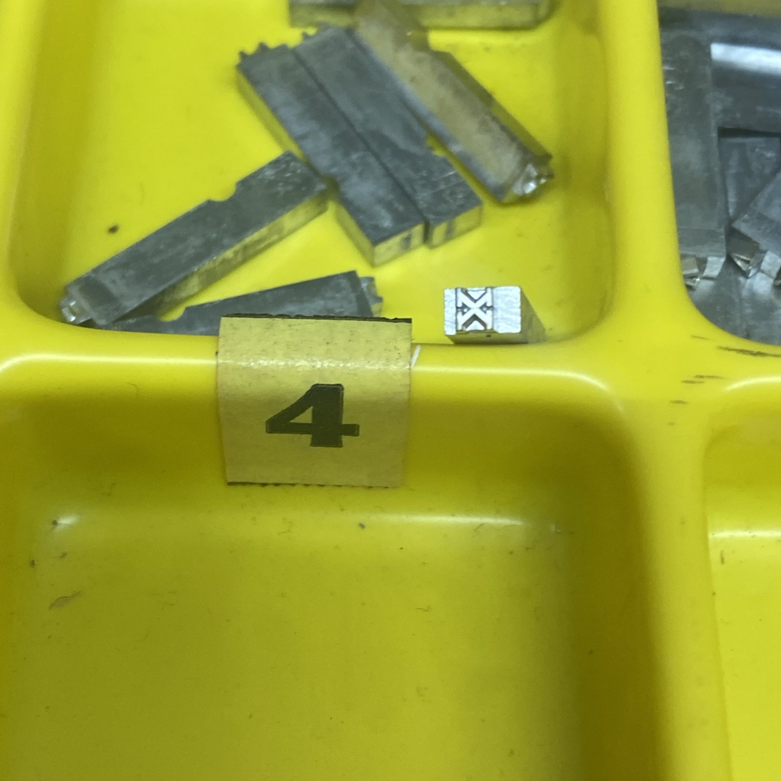 Warner Rubber Stamping Matrices 14S Large Lot 3.75 Lbs Lower Case