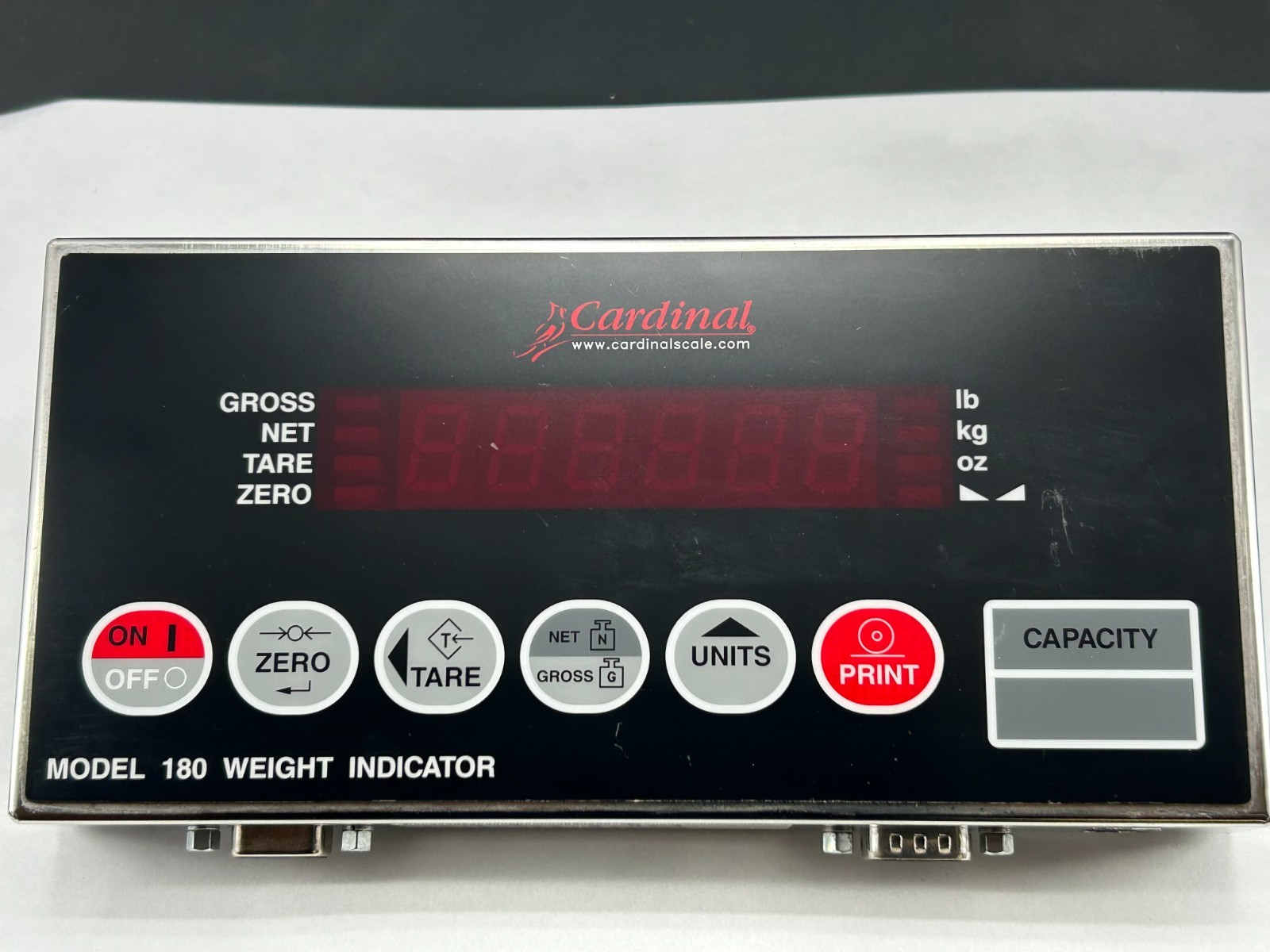 Cardinal Model 180 Digital Scale Indicator Powers On Displays ErrA L No Scale