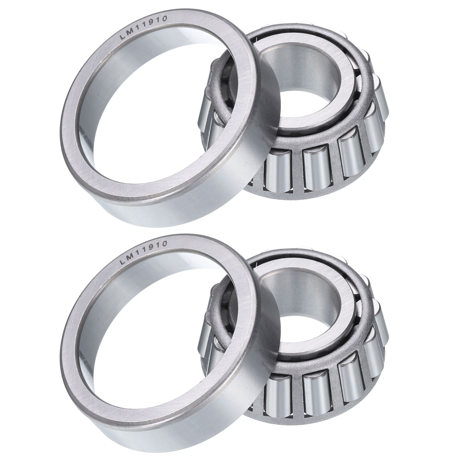 4pcs LM11949/LM11910 Tapered Roller Bearing Cone and Cup, 0.75″ Bore x 1.781″ OD