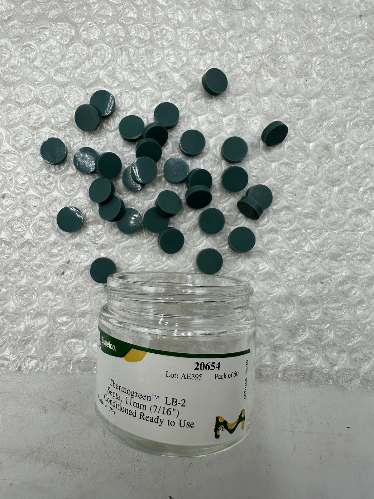 Lot Of Gas Chromatography Septas & Ferrules- Thermo Scientific, HP, Supelco