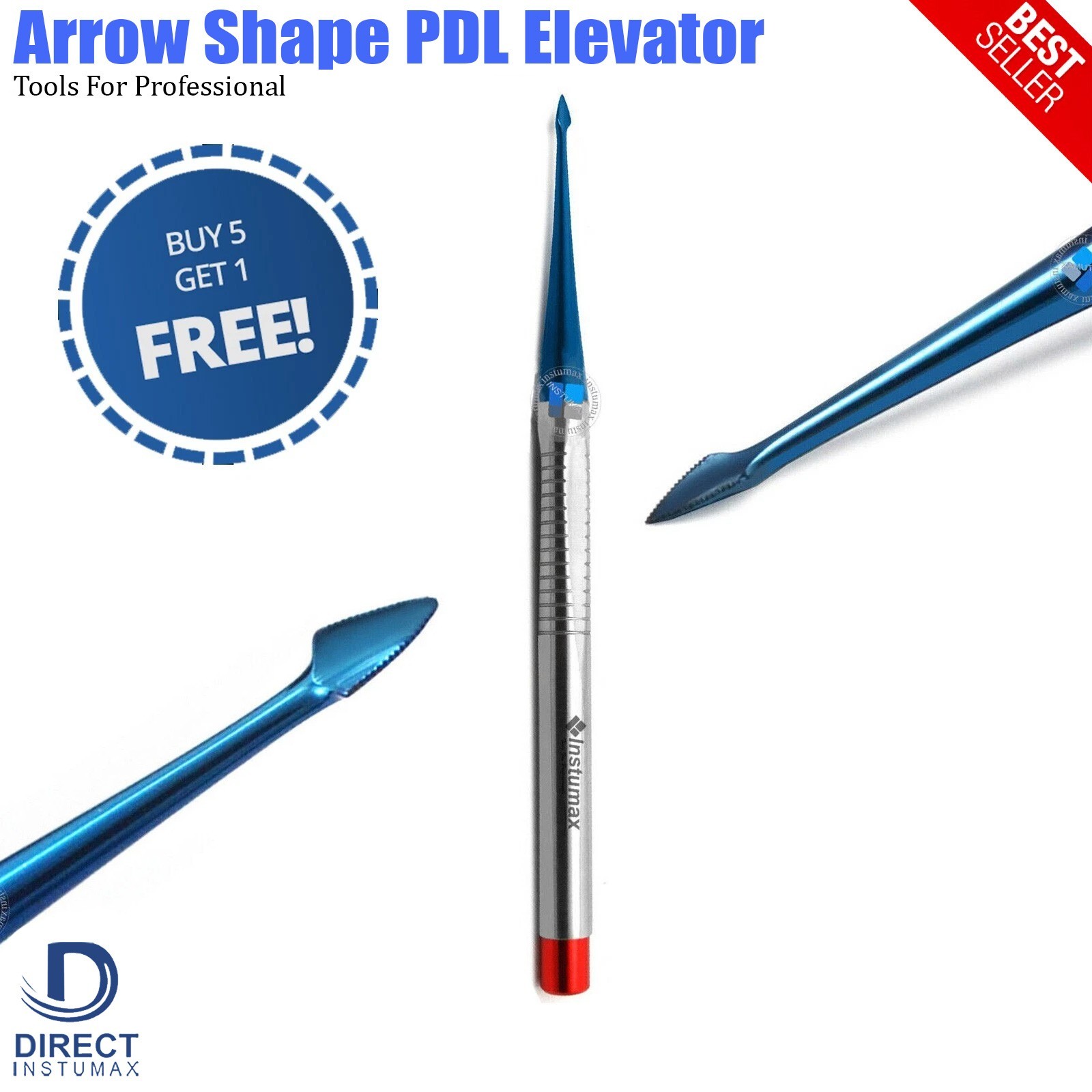 PDL Elevator Arrow Shape Titanium Coated Dental Tool BUY 5 GET 1 FREE