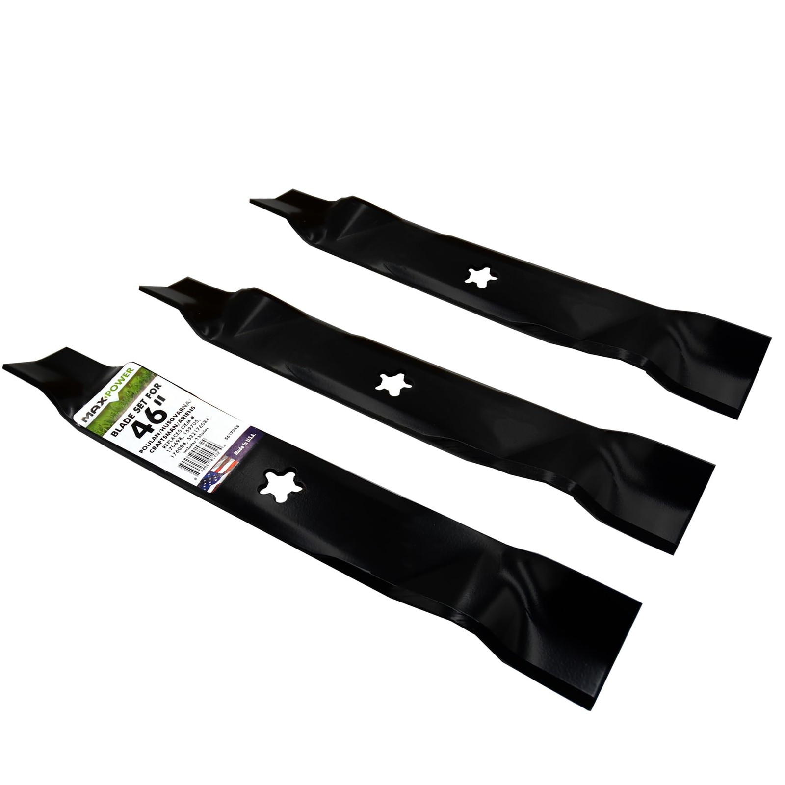 MaxPower 561734B USA MADE 3 Blade Set