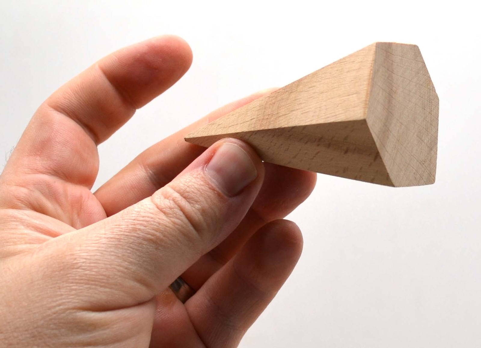 3 Dimensional Geometrical Shape Learning: Set of 19 in Hardwood Case