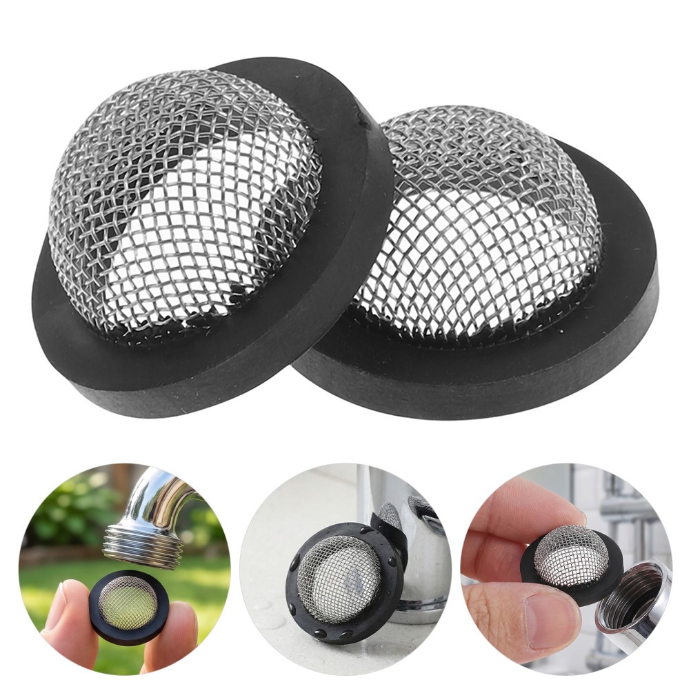 60 Pcs Household Hose Filters Water Gaskets Nozzle Replacement Garden Inlet