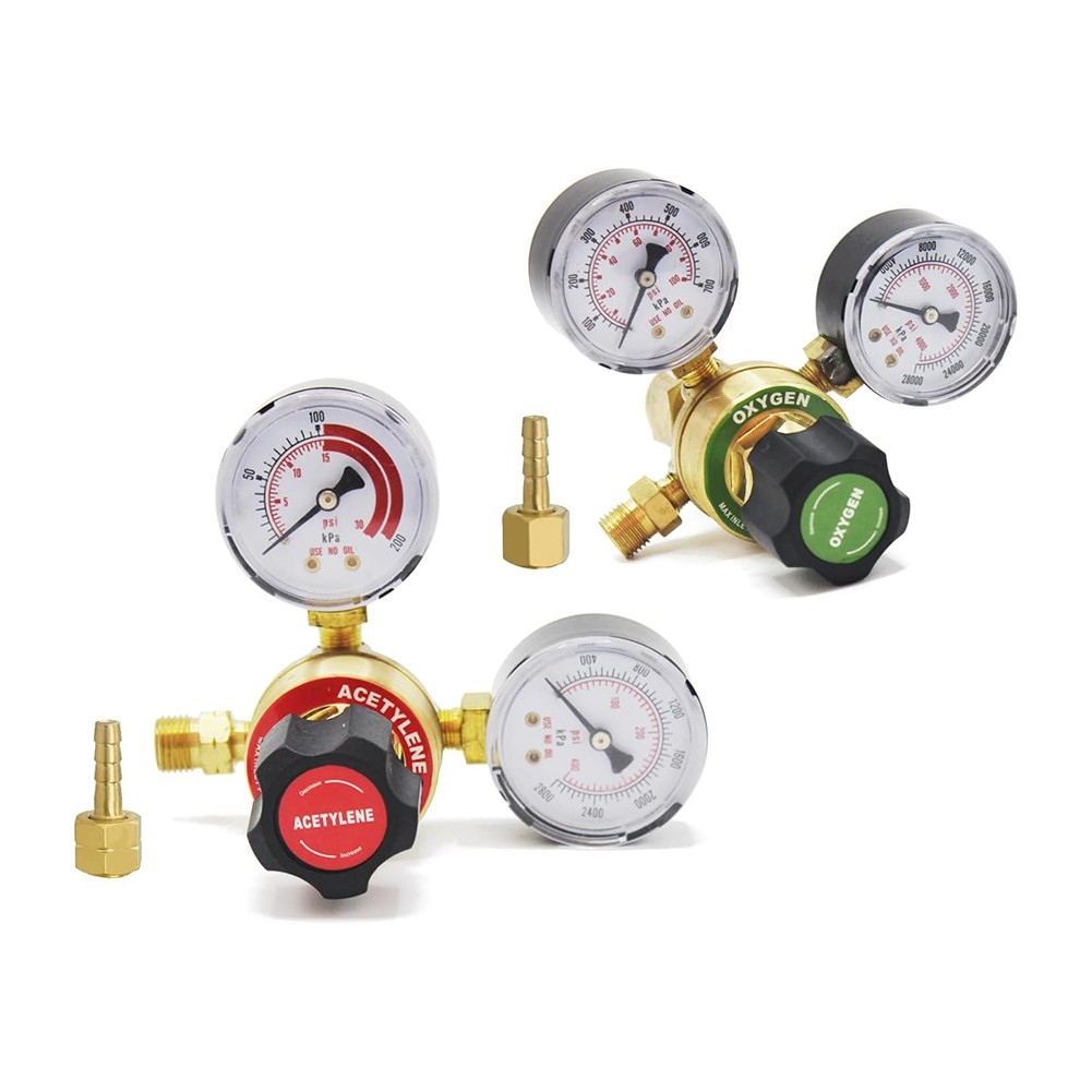 Oxygen Acetylene Regulator Set, Welding Regulators Oxygen &Acetylene Gauges9424
