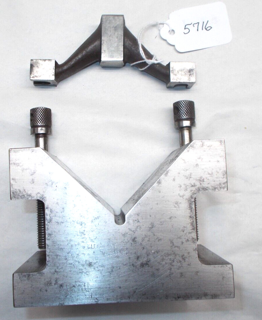 Taft Peirce 9130 Machinist’s V Block & Clamp, 5″ x 2-7/8″ x 2-7/8″, 6 lbs 14 oz.
