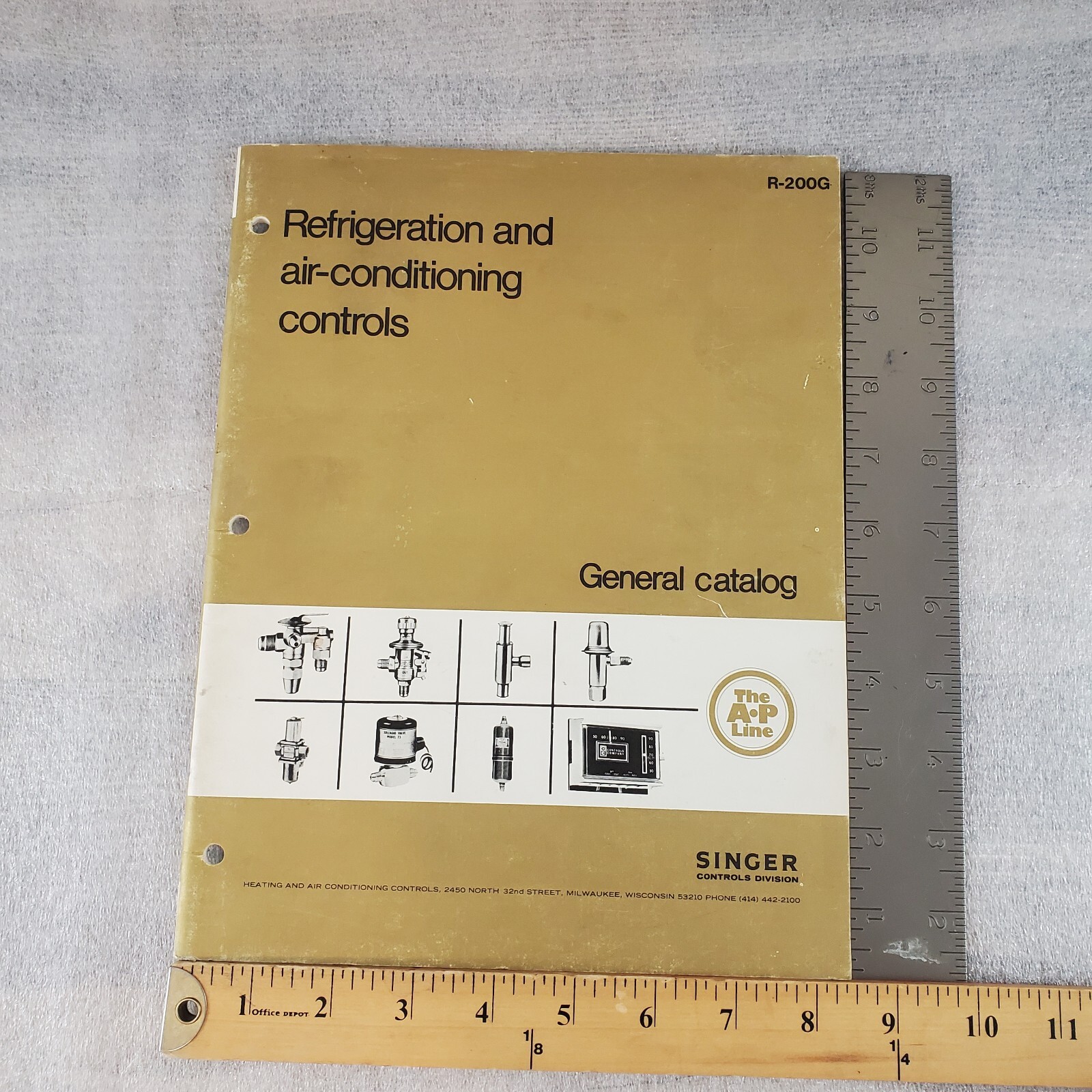 Singer General Catalog Refrigeration and Air-conditioning Controls 1972 A.P Line