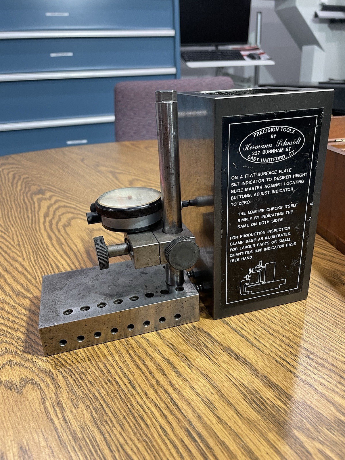 Hermann Schmidt Precision Squareness Gauge Set Inspection Indicator CNC