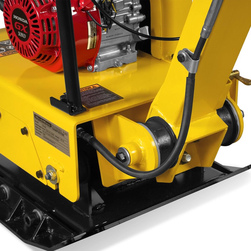 GX160 Reversible Plate Compactor with Wheel Kit and Extension Plates， PC150H